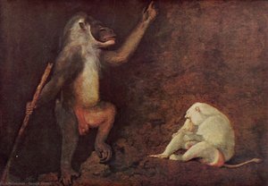 Pavian And Albino Makake — George Stubbs, Romanticism
