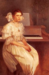 Portrait Of Milada Cerny — Alphonse Mucha, Art Nouveau