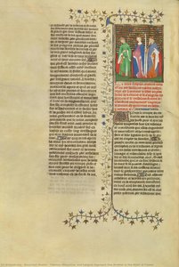 Tiberius, Messalina, And Caligula Reproach One Another In The Midst Of Flames — Boucicaut Master, International Gothic