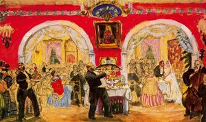 Merchant's Wedding — Boris Mikhailovich Kustodiev