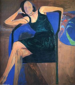 Seated Woman — Richard Diebenkorn, Abstract Expressionism