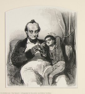 Lithography for the series "Les Enfants Terribles''