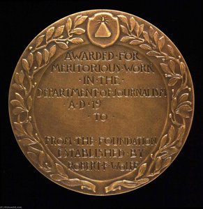 Robert Wolfe Journalism Honor Medal — Anthony De Francisci
