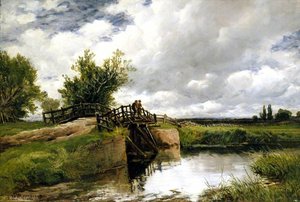 Black Bridge On The Ouse — Edmund Morison Wimperis