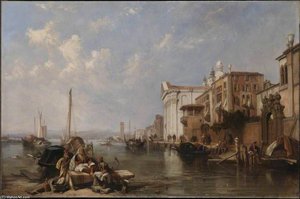 The Canal Of The Guidecca, And The Church Of The Gesuati, Venice — Clarkson Frederick Stanfield