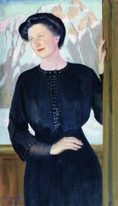Portrait Of N.i. Zelenskaya — Boris Mikhailovich Kustodiev