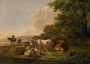 Landscape With Cattle, Pieter Gerardus Van Os, 1806 — Pieter Gerardus Van Os