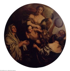 Allegory with an infant surrounded by women