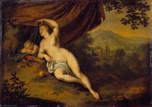Venus And Cupid — Willem Van Mieris