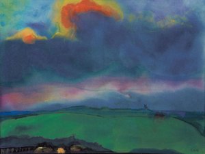 Marsh Landscape. Evening — Emile Nolde