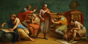 A Greek Philosopher And His Disciples — Antonio Zucchi