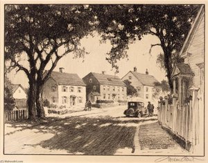 East Main Street — Gordon Grant, Contemporary Realism