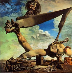 Dalí soft construction with boiled beans - premonición de la guerra civil