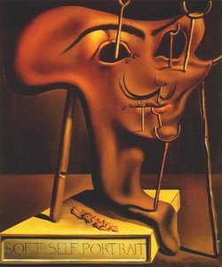 Weiches Selbstporträt Mit Gegrilltem Speck, 1941 — Salvador Dalí, Surrealismus