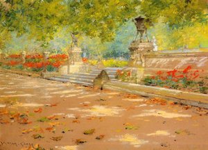 Terrace, Prospect Park — William Merritt Chase