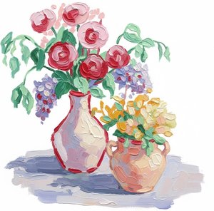 Vergängliche Blüte in schwerem Impasto: Eine singuläre Studie taktiler floraler Gelassenheit