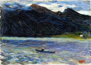 Kochel - Lake With Boat — Wassily Wassilyevich Kandinsky, Expressionism