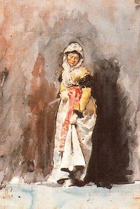 Woman With A Fan — José Villegas Cordero