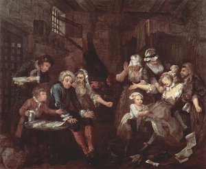 The Prison — William Hogarth, 18th Century Rococo