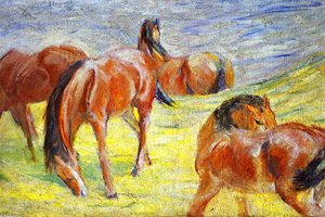 Grazing Horses — Franz Marc