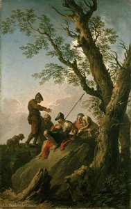 Landscape With Bandits And A Dog — Andrea Locatelli