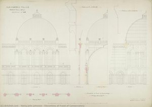 Elevations of Front of Conservatory