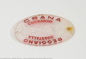 Placca Pubblicitaria Per Forme Ditta Corradini — Ambito Emiliano