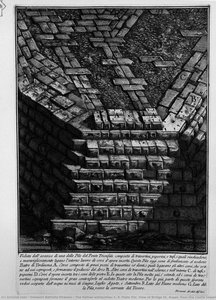 The Roman antiquities, t. 4, Plate XIV. View of Bridge St. Angel, from the Castle towards the road of Banks.