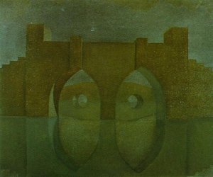 Sin Título (puente Con Reflejos; Boceto Para Una Imagen Doble) — Salvador Dalí