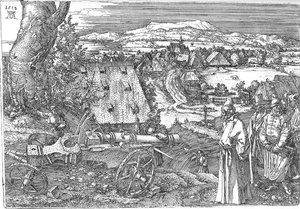 Landscape With Cannon — Albrecht Dürer, Northern Renaissance Printmaking