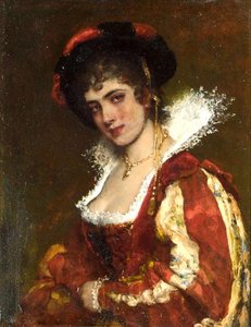 Portrait Of A Venetian Lady — Eugen Von Blaas