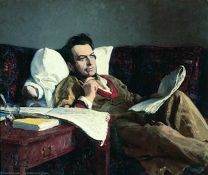 Portrait Of The Composer Mikhail Glinka — Ilya Yefimovich Repin