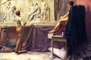 The Sculptor's Studio — Thomas William Roberts