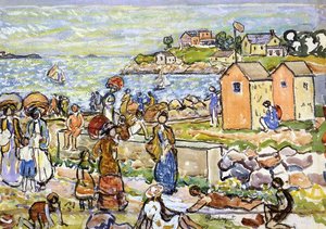Bathers And Strollers — Maurice Brazil Prendergast