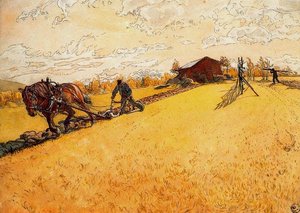 Ploughing The Field — Carl Larsson, Realism
