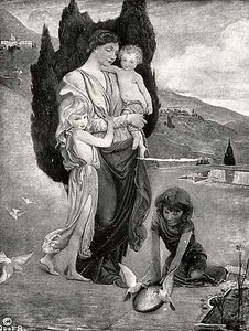 At The Fountain, (painting) — George De Forest Brush