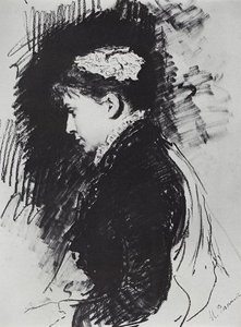 Portrait Of E.d. Batasheva — Ilya Yefimovich Repin