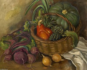 Still Life With Vegetables — Zinaida Serebriakova, Contemporary Realism