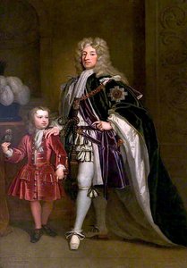 John Erskine With His Son Thomas — Bt Sir Godfrey Kneller