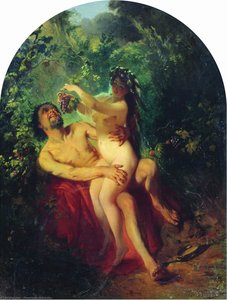 Satyr And Nymph — Konstantin Yegorovich Makovsky, Romanticism