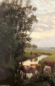 Evening At Sturry — William Sidney Cooper