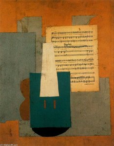 Violin Und Partitur — Pablo Picasso