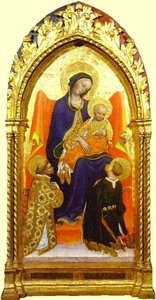 Gentile Da Fabriano - Madonna And Child, With St. Lawrence And St. Julian — Gentile Da Fabriano, Gothic Art