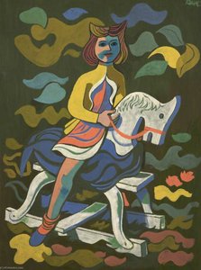 Child On Rocking Horse — Cliff Rowe