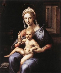 Madonna And Child — Giulio Romano, Mannerist Painting