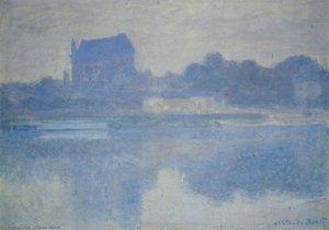 Vernon Church In The Fog — Claude Monet, Impressionism