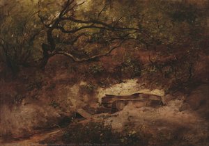 An Apple-tree At A Stream — Maksymilian Dionizy Gierymski, Munich Realistic School