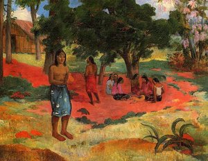 Paru Paru (también Conocida Como Whispered Words, Ii) — Eugène Henri Paul Gauguin, Post-impressionism
