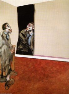Portrait Of George Dyer Staring Into A Mirror, — Francis Bacon, Expressionist Abstraction