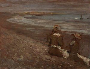 Girls On Walberswick Beach — Philip Wilson Steer, Impressionism